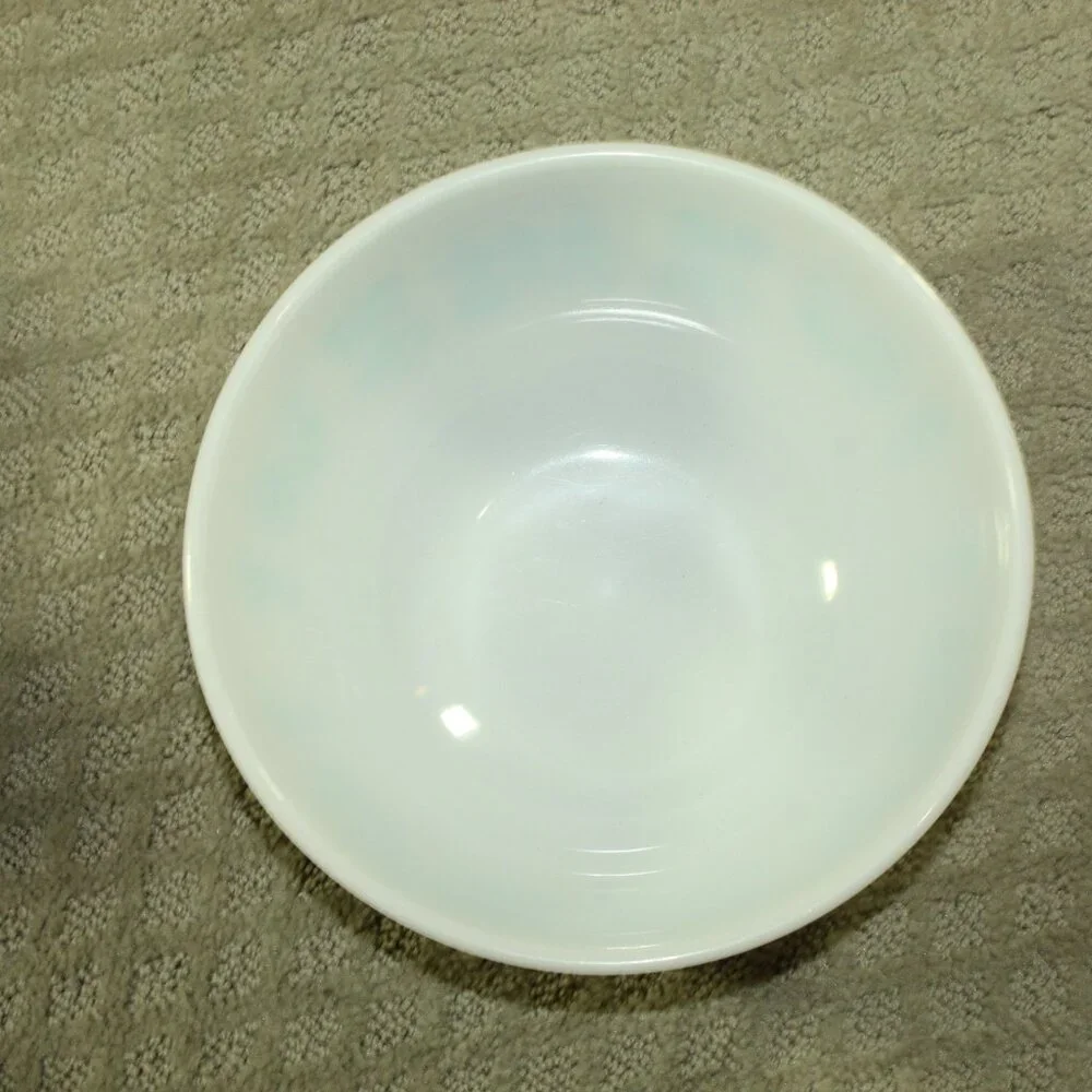 PYREX Amish Butterprint 3 Pc Mixing Bowl  White/Turquoise 401 - 403
